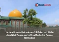 Jadwal Imsak Pekanbaru 25 Februari 2026 dan Niat Puasa serta Doa Berbuka Puasa Ramadan