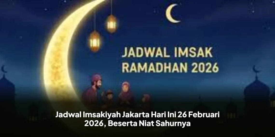 Jadwal Imsakiyah Jakarta Hari Ini 26 Februari 2026, Beserta Niat Sahurnya