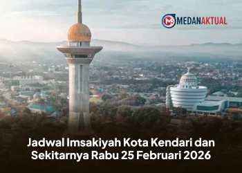 Jadwal Imsakiyah Kota Kendari dan Sekitarnya Rabu 25 Februari 2026