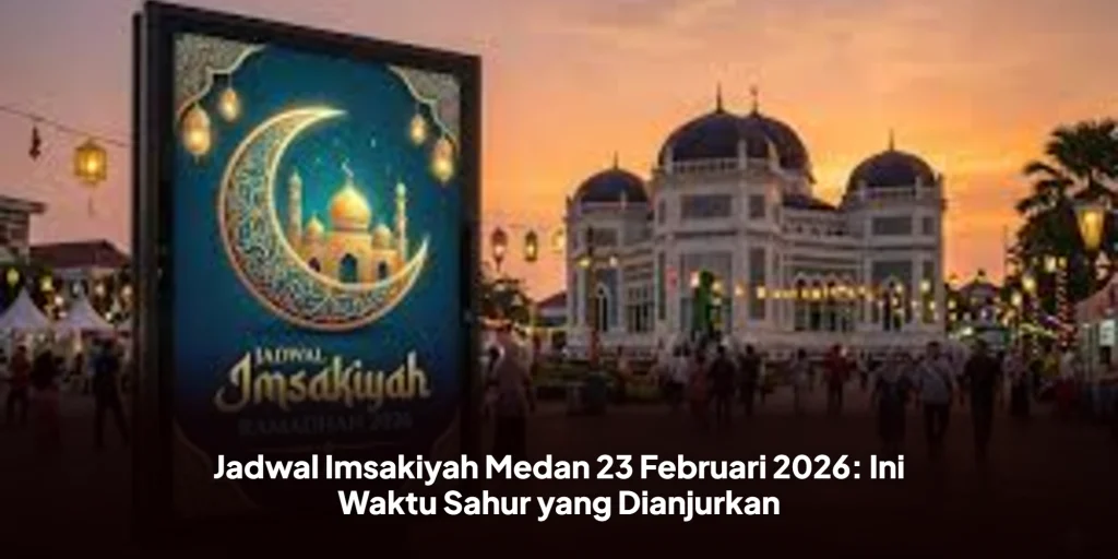 Jadwal Imsakiyah Medan 23 Februari 2026: Ini Waktu Sahur yang Dianjurkan