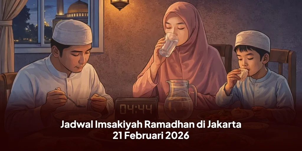 Jadwal Imsakiyah Ramadhan di Jakarta 21 Februari 2026