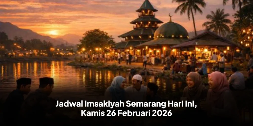 Jadwal Imsakiyah Semarang Hari Ini, Kamis 26 Februari 2026