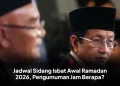 Jadwal Sidang Isbat Awal Ramadan 2026, Pengumuman Jam Berapa?