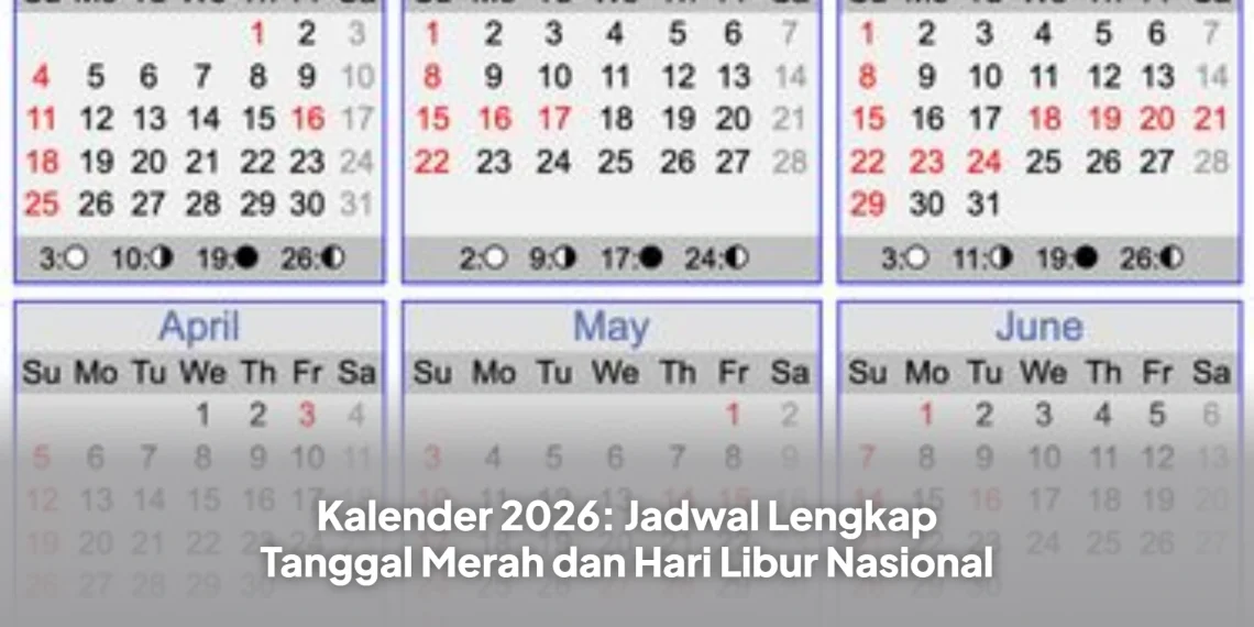 Kalender 2026: Jadwal Lengkap Tanggal Merah dan Hari Libur Nasional