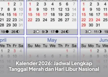 Kalender 2026: Jadwal Lengkap Tanggal Merah dan Hari Libur Nasional