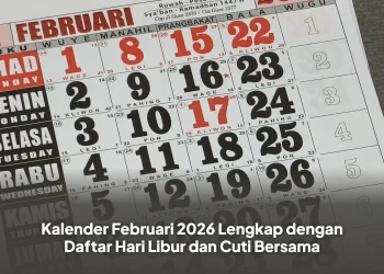 Kalender Februari 2026 Lengkap dengan Daftar Hari Libur dan Cuti Bersama