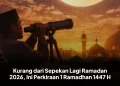 Kurang dari Sepekan Lagi Ramadan 2026, Ini Perkiraan 1 Ramadhan 1447 H