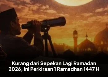 Kurang dari Sepekan Lagi Ramadan 2026, Ini Perkiraan 1 Ramadhan 1447 H