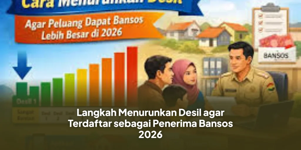 Langkah Menurunkan Desil agar Terdaftar sebagai Penerima Bansos 2026