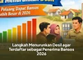 Langkah Menurunkan Desil agar Terdaftar sebagai Penerima Bansos 2026