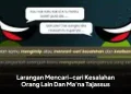 Larangan Mencari-cari Kesalahan Orang Lain Dan Ma'na Tajassus