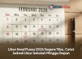 Libur Awal Puasa 2026 Segera Tiba, Catat Jadwal Libur Sekolah Minggu Depan