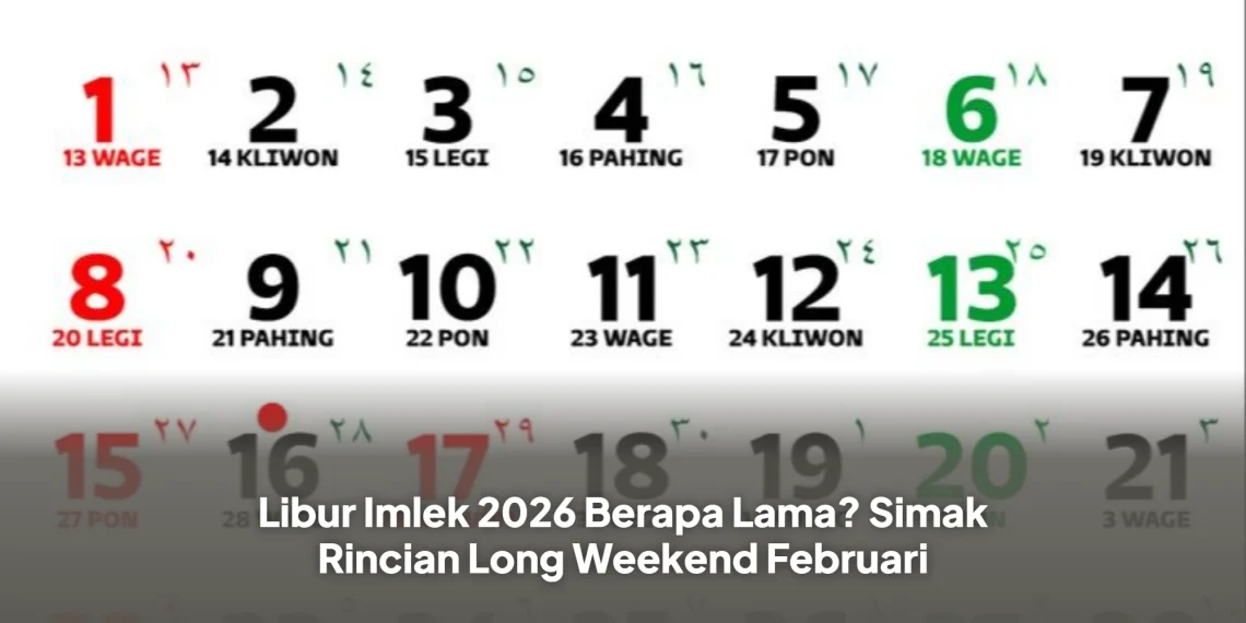 Libur Imlek 2026 Berapa Lama? Simak Rincian Long Weekend Februari
