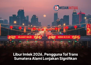 Libur Imlek 2026, Pengguna Tol Trans Sumatera Alami Lonjakan Signifikan