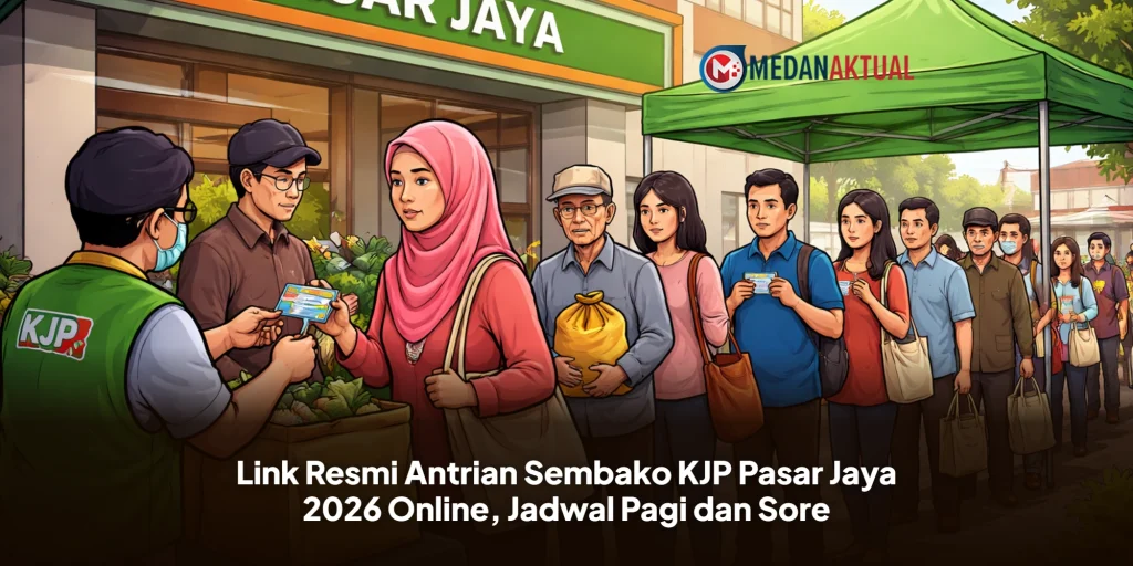 Link Resmi Antrian Sembako KJP Pasar Jaya 2026 Online, Jadwal Pagi dan Sore