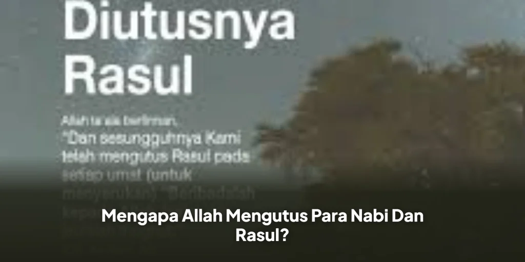 Mengapa Allah Mengutus Para Nabi Dan Rasul?