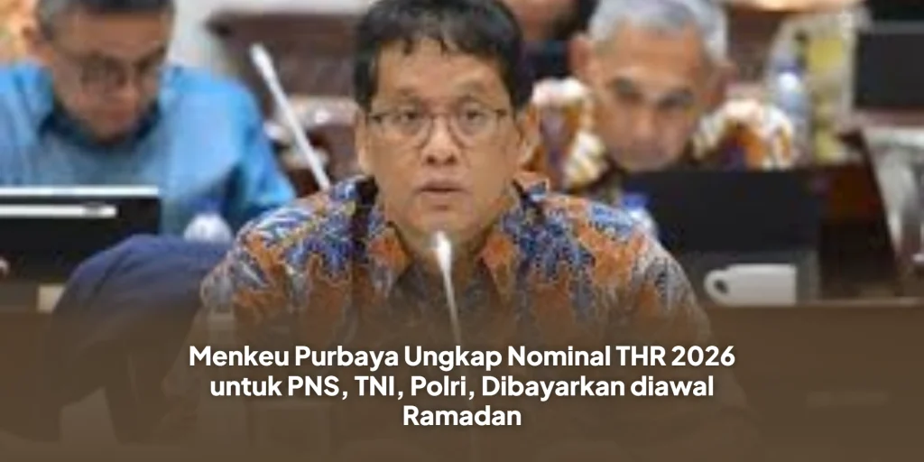 Menkeu Purbaya Ungkap Nominal THR 2026 untuk PNS, TNI, Polri, Dibayarkan diawal Ramadan