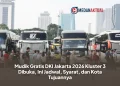 Mudik Gratis DKI Jakarta 2026 Kluster 3 Dibuka, Ini Jadwal, Syarat, dan Kota Tujuannya