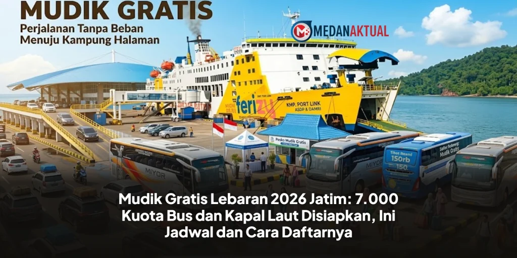 Mudik Gratis Lebaran 2026 Jatim: 7.000 Kuota Bus dan Kapal Laut Disiapkan, Ini Jadwal dan Cara Daftarnya