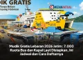 Mudik Gratis Lebaran 2026 Jatim: 7.000 Kuota Bus dan Kapal Laut Disiapkan, Ini Jadwal dan Cara Daftarnya