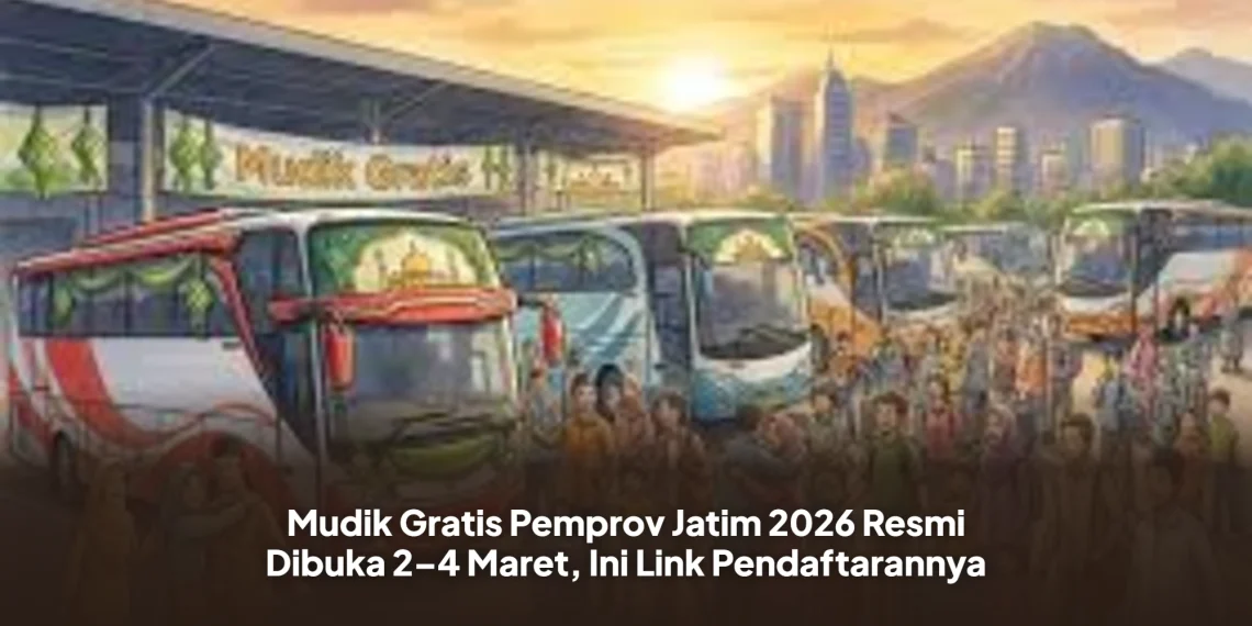 Mudik Gratis Pemprov Jatim 2026 Resmi Dibuka 2–4 Maret, Ini Link Pendaftarannya