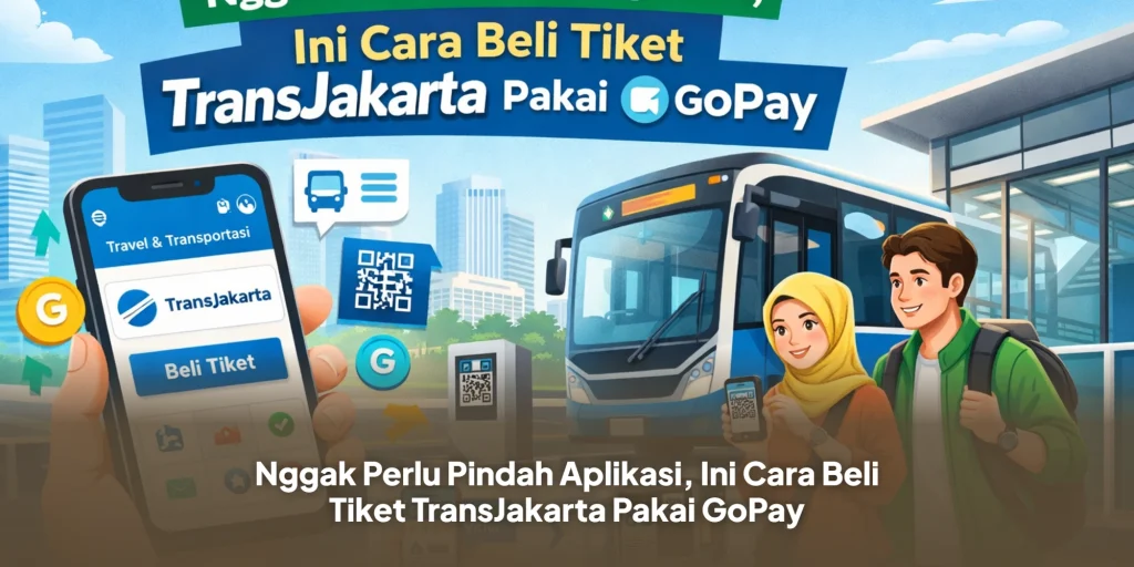 Nggak Perlu Pindah Aplikasi, Ini Cara Beli Tiket TransJakarta Pakai GoPay