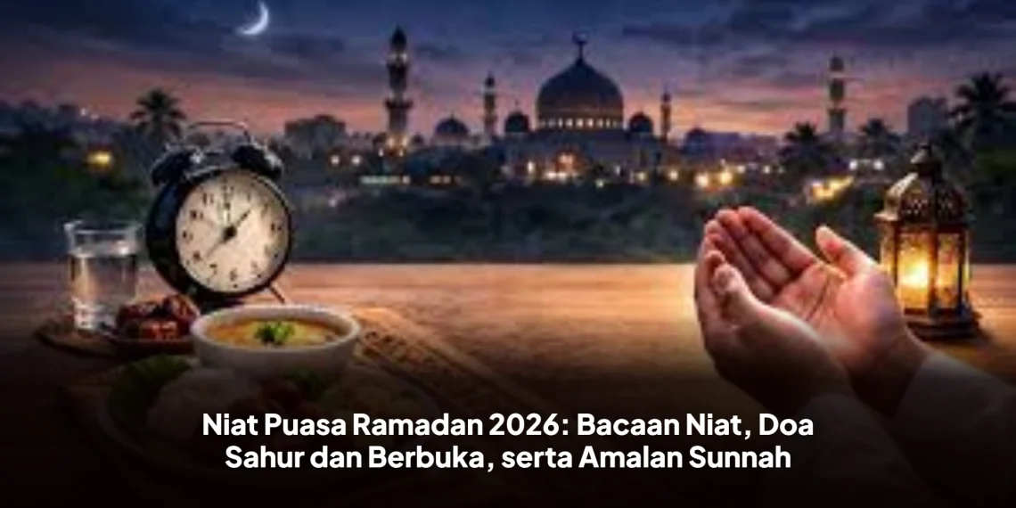 Niat Puasa Ramadan 2026: Bacaan Niat, Doa Sahur dan Berbuka, serta Amalan Sunnah