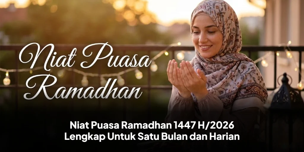 Niat Puasa Ramadhan 1447 H/2026 Lengkap Untuk Satu Bulan dan Harian