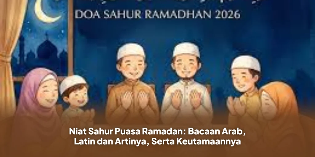 Niat Sahur Puasa Ramadan: Bacaan Arab, Latin dan Artinya, Serta Keutamaannya