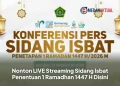Nonton LIVE Streaming Sidang Isbat Penentuan 1 Ramadhan 1447 H Disini