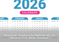 Pemerintah Tetapkan Libur Nasional Dan Cuti Bersama 2026, Simak Jadwalnya