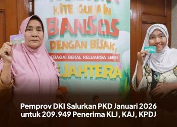 Pemprov DKI Salurkan PKD Januari 2026 untuk 209.949 Penerima KLJ, KAJ, KPDJ