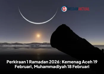 Perkiraan 1 Ramadan 2026: Kemenag Aceh 19 Februari, Muhammadiyah 18 Februari
