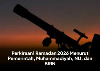 Perkiraan1 Ramadan 2026 Menurut Pemerintah, Muhammadiyah, NU, dan BRIN