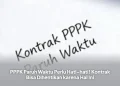 PPPK Paruh Waktu Perlu Hati-hati! Kontrak Bisa Dihentikan karena Hal Ini