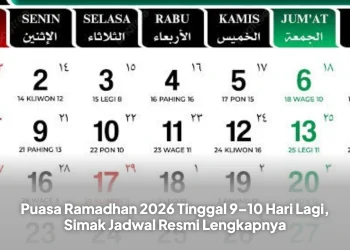 Puasa Ramadhan 2026 Tinggal 9–10 Hari Lagi, Simak Jadwal Resmi Lengkapnya