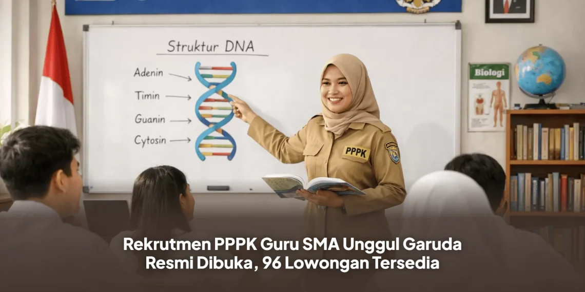 Rekrutmen PPPK Guru SMA Unggul Garuda Resmi Dibuka, 96 Lowongan Tersedia