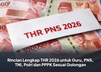 Rincian Lengkap THR 2026 untuk Guru, PNS, TNI, Polri dan PPPK Sesuai Golongan