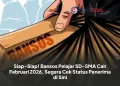 Siap-Siap! Bansos Pelajar SD-SMA Cair Februari 2026, Segera Cek Status Penerima di Sini