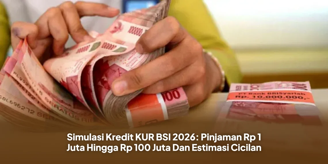 Simulasi Kredit KUR BSI 2026: Pinjaman Rp 1 Juta Hingga Rp 100 Juta Dan Estimasi Cicilan