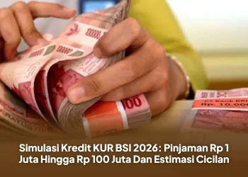 Simulasi Kredit KUR BSI 2026: Pinjaman Rp 1 Juta Hingga Rp 100 Juta Dan Estimasi Cicilan