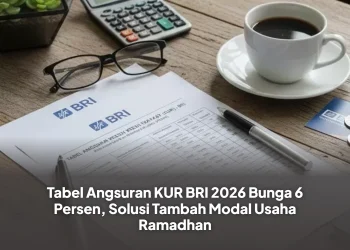 Tabel Angsuran KUR BRI 2026 Bunga 6 Persen, Solusi Tambah Modal Usaha Ramadhan