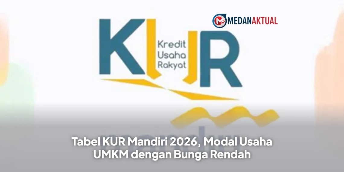 Tabel KUR Mandiri 2026, Modal Usaha UMKM dengan Bunga Rendah