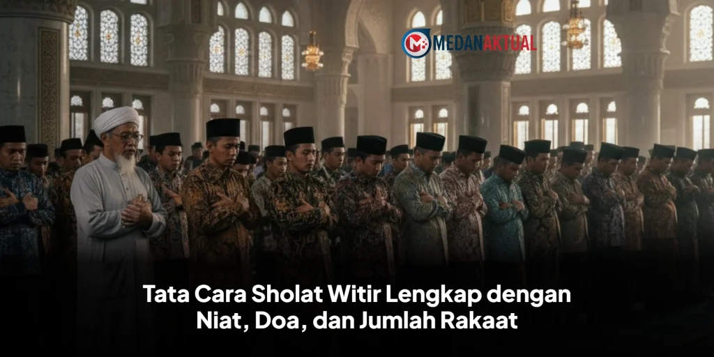 Tata Cara Sholat Witir Lengkap dengan Niat, Doa, dan Jumlah Rakaat