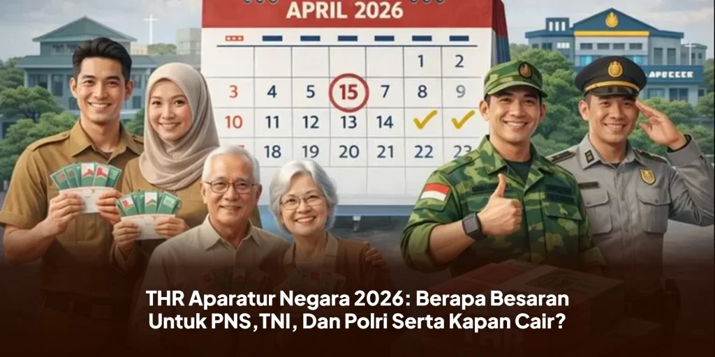 THR Aparatur Negara 2026: Berapa Besaran Untuk PNS,TNI, Dan Polri Serta Kapan Cair?