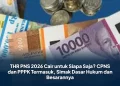 THR PNS 2026 Cair untuk Siapa Saja? CPNS dan PPPK Termasuk, Simak Dasar Hukum dan Besarannya