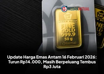 Update Harga Emas Antam 16 Februari 2026: Turun Rp14.000, Masih Berpeluang Tembus Rp3 Juta