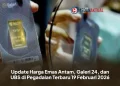 Update Harga Emas Antam, Galeri 24, dan UBS di Pegadaian Terbaru 19 Februari 2026