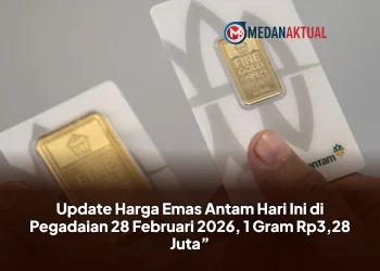 Update Harga Emas Antam Hari Ini di Pegadaian 28 Februari 2026, 1 Gram Rp3,28 Juta”