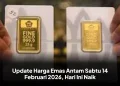 Update Harga Emas Antam Sabtu 14 Februari 2026, Hari Ini Naik